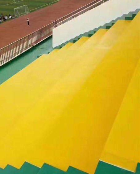 中原球场台阶翻新修补改造